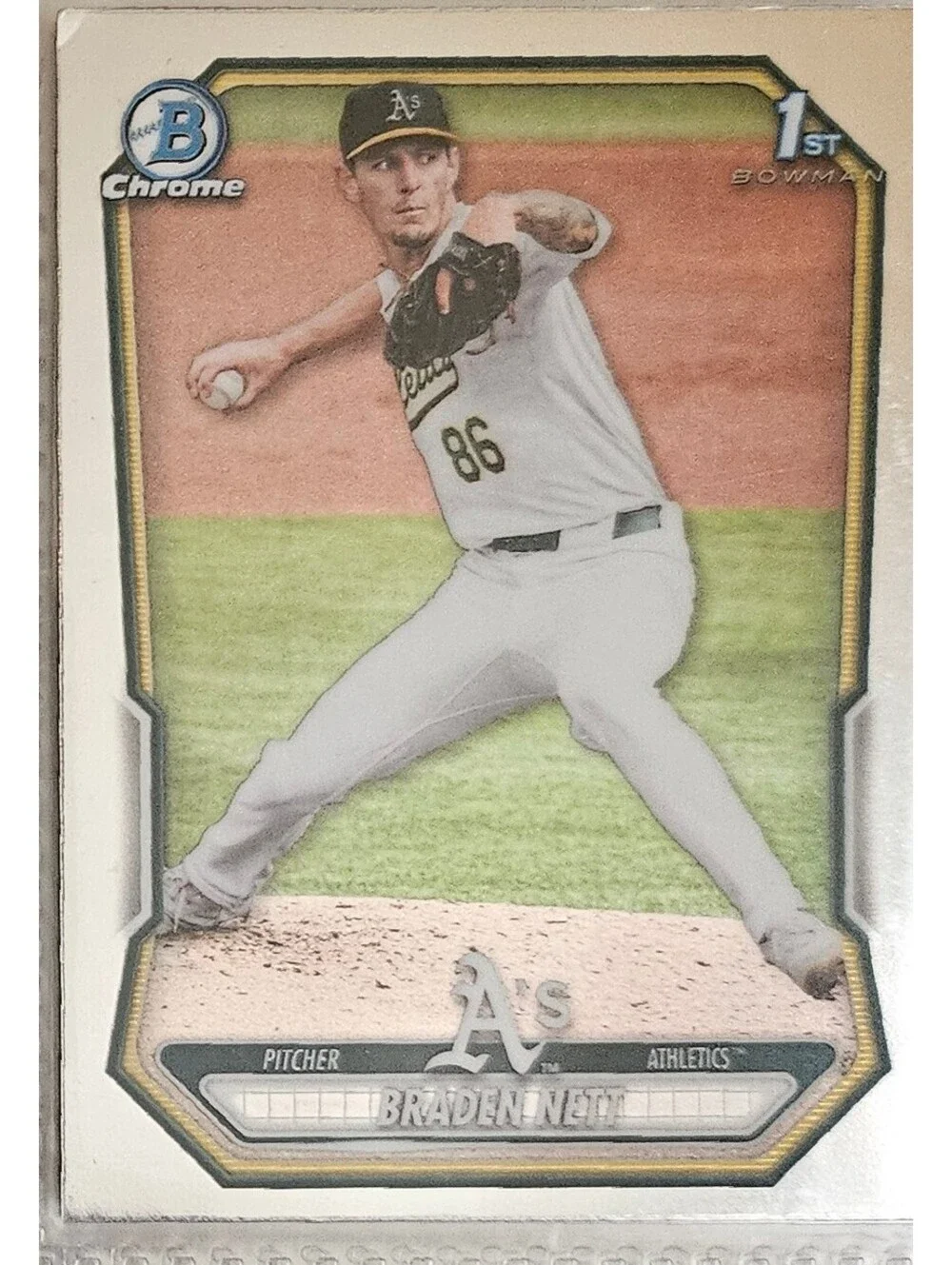2026 Bowman Chrome Prospects 1st Braden Nett #BCP-139 - A's